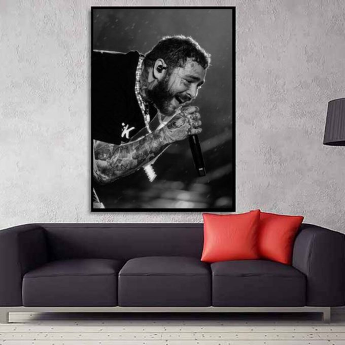 Post Malone Wall Art Canvas Painting Poster For Home Decor Gift, Bathroom Wall Decor 2