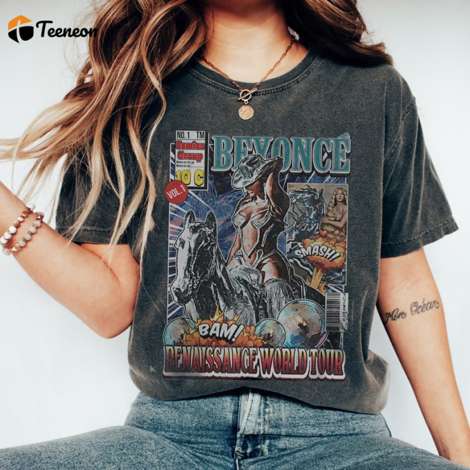 Vintage Beyonce Tour Shirt: Retro 90S Style With Iconic Beyonce Concert Graphics 1