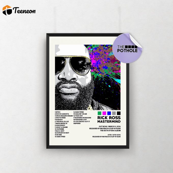 Rick Ross Poster For Home Decor Gifts / Mastermind Poster For Home Decor Gift 1