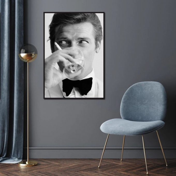 Roger Moore Movie James Bond Movie Poster For Home Decor Gift 2