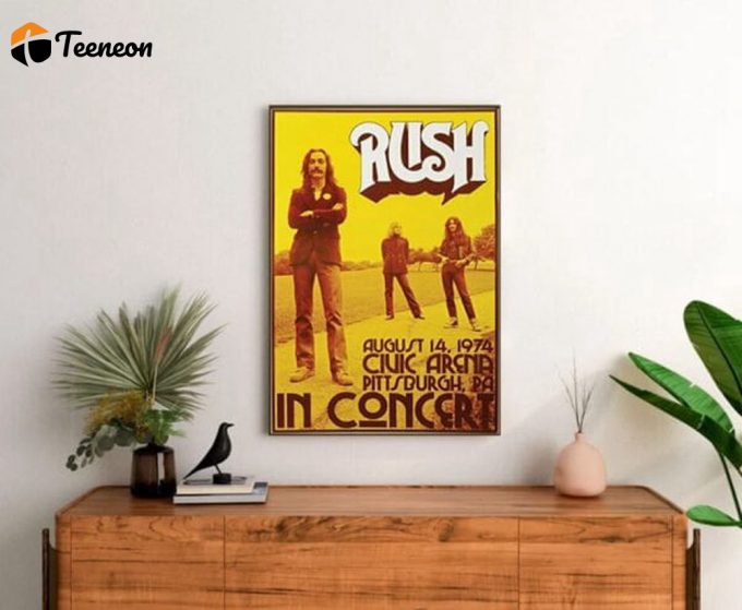 Rush Band Concert Poster For Home Decor Gift 1