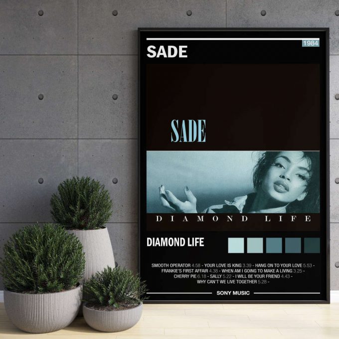 Sade - Diamond Life - Album Poster For Home Decor Gift | Color Optional | Wall Decor | Album Art | Music | Printible Album Art | Poster For Home Decor Gift Gifts | Customize Poster For Home Decor Gift 2