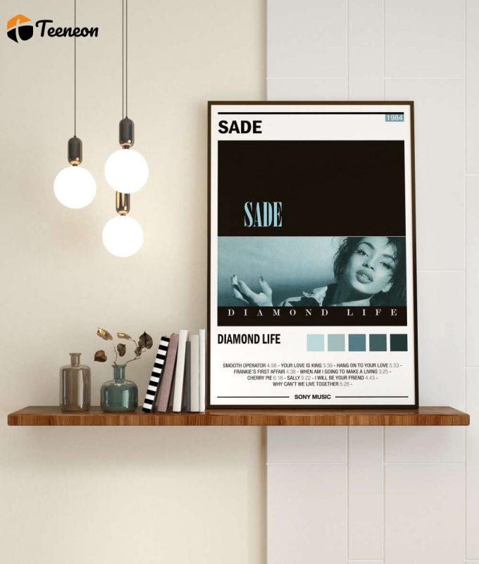 Sade - Diamond Life - Album Poster For Home Decor Gift | Color Optional | Wall Decor | Album Art | Music | Printible Album Art | Poster For Home Decor Gift Gifts | Customize Poster For Home Decor Gift 1