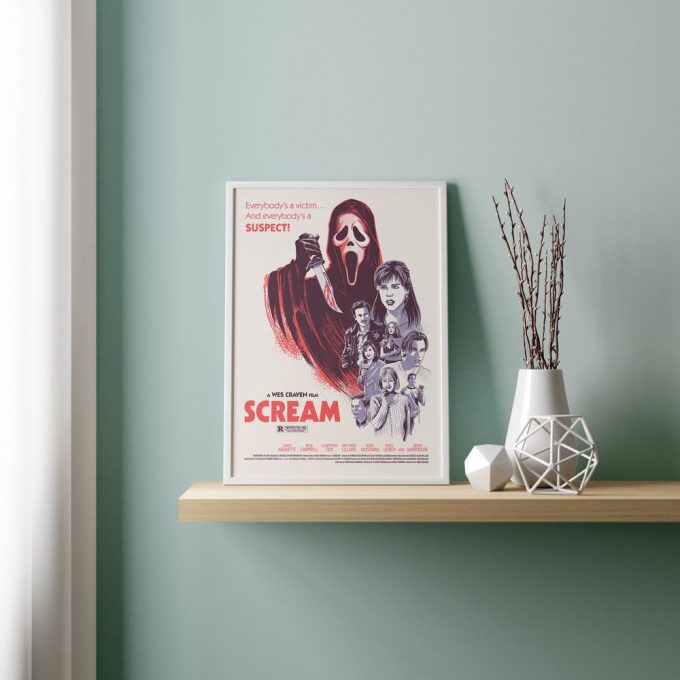 Scream / Scream Poster For Home Decor Gift / Retro Vintage Poster For Home Decor Gift / Minimalist Movie Poster For Home Decor Gift 3