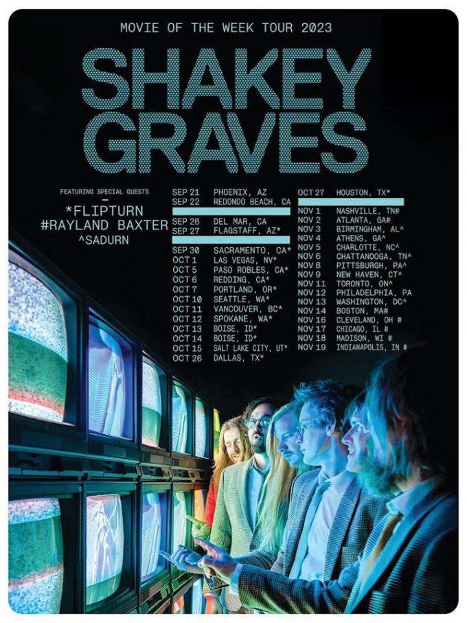 Shakey Graves 2023 Tour Poster For Home Decor Gift, Music Tour Poster For Home Decor Gift 2