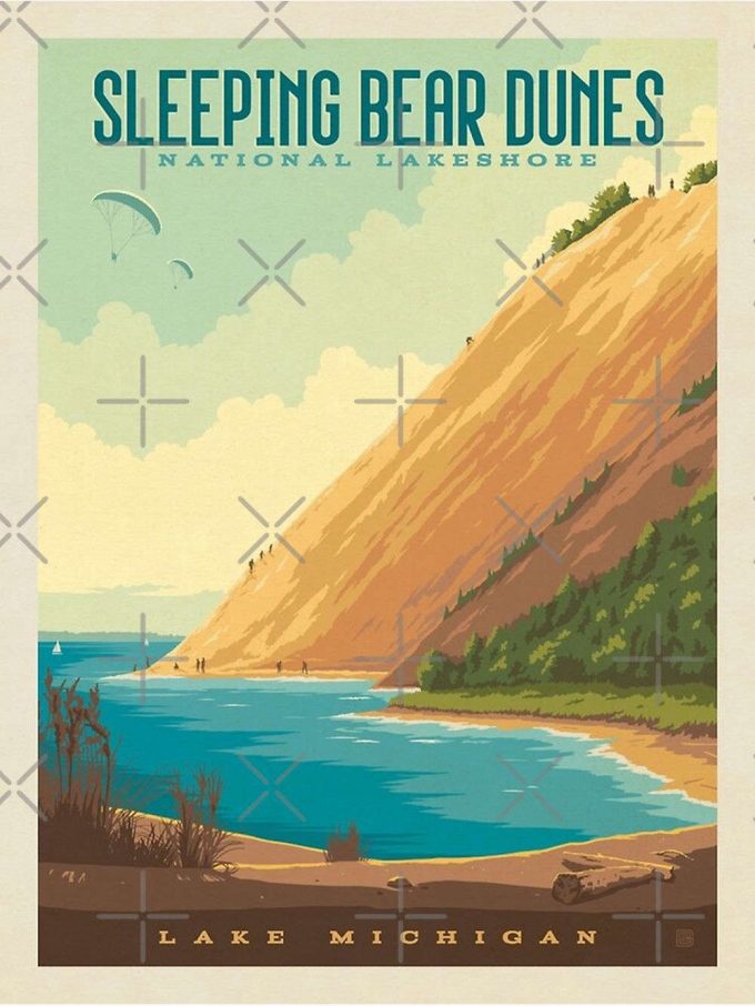 Sleeping Bear Dunes National Lakeshore Premium Matte Vertical Poster For Home Decor Gift 2