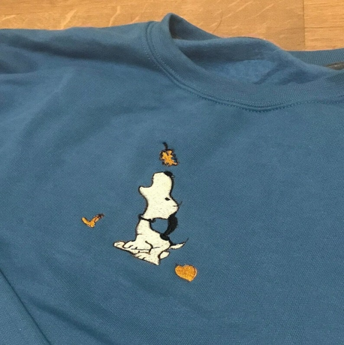 Snoopy Autumn Leaves Embroidered Shirt: Perfect Unisex Gift For Men And Women, Gift For Men Women 2