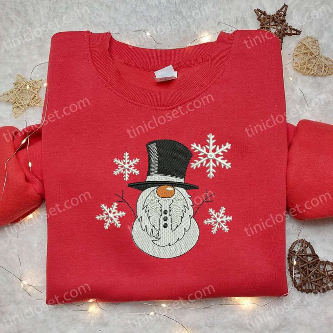 Snowman Gnome Embroidered Shirt &Amp; Christmas Hoodie: B Gift For Men Women Family Gifts 2