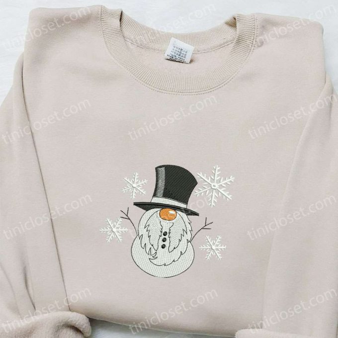 Snowman Gnome Embroidered Shirt &Amp; Christmas Hoodie: B Gift For Men Women Family Gifts 3