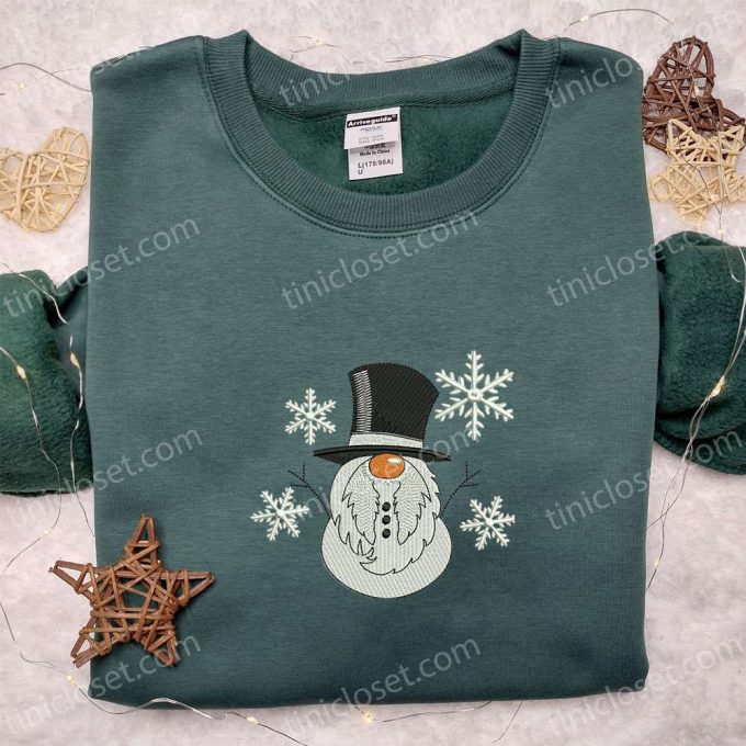 Snowman Gnome Embroidered Shirt &Amp; Christmas Hoodie: B Gift For Men Women Family Gifts 5