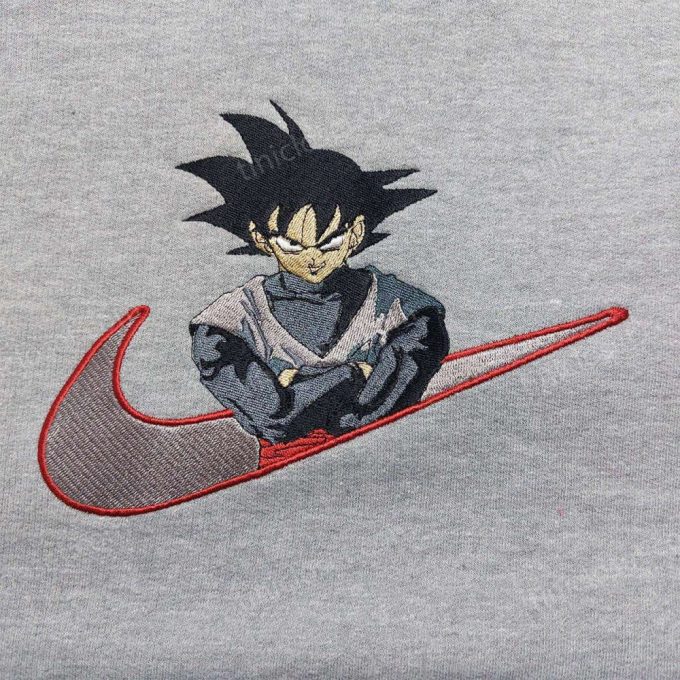 Dragon Ball Nike Embroidered Shirt Sweatshirt &Amp; Hoodie: Son Goku Inspired Apparel 3