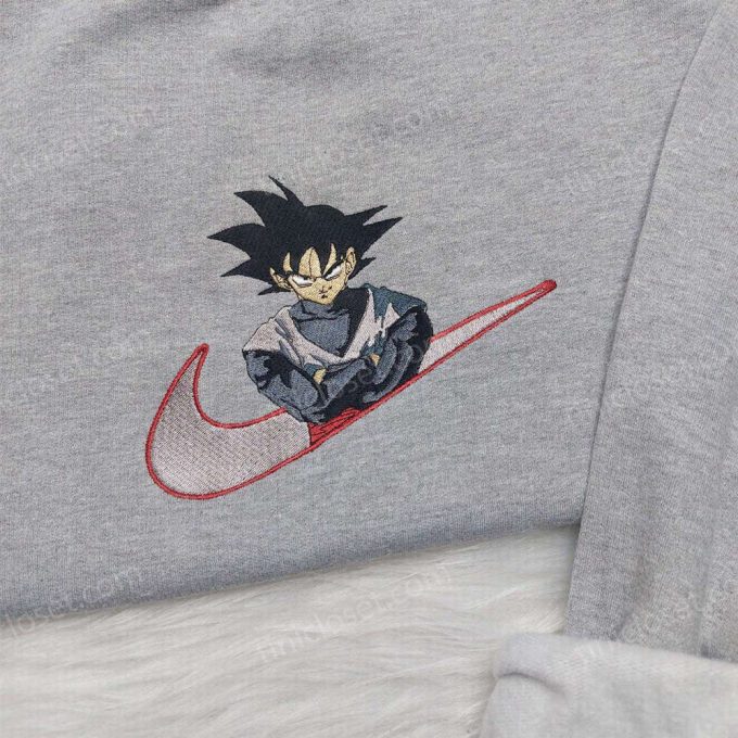 Dragon Ball Nike Embroidered Shirt Sweatshirt &Amp; Hoodie: Son Goku Inspired Apparel 4