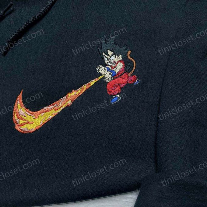 Dragon Ball Songoku Nike Embroidered Shirt Sweatshirt &Amp; Hoodie: Anime-Inspired Apparel With Unique D Gift For Men Women 2