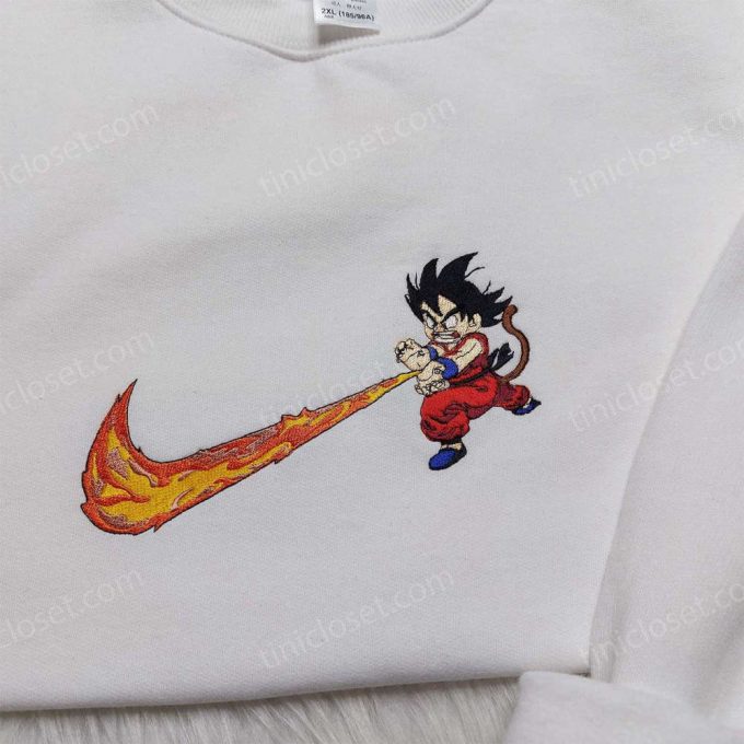 Dragon Ball Songoku Nike Embroidered Shirt Sweatshirt &Amp; Hoodie: Anime-Inspired Apparel With Unique D Gift For Men Women 3