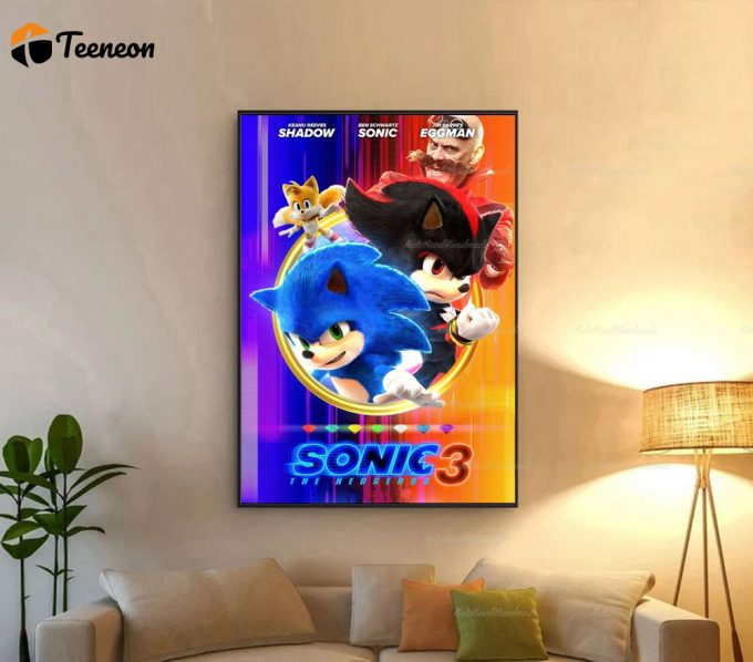 Sonic The Hedgehog 3 Poster For Home Decor Gift 1