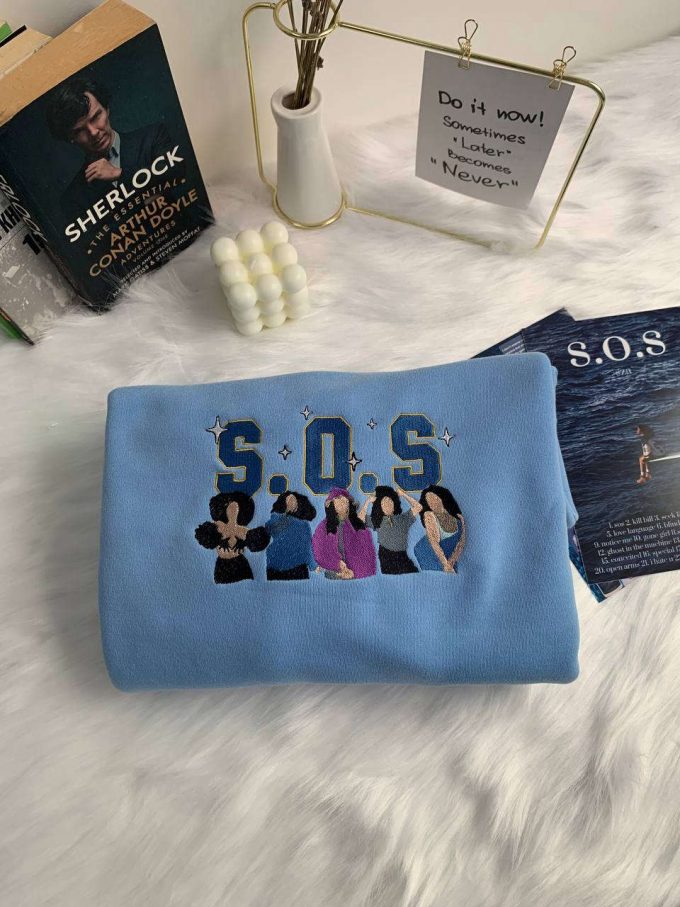 Sos Sza Embroidered Shirt: Stylish Unisex Gift For Men &Amp; Women, Gift For Men Women 3