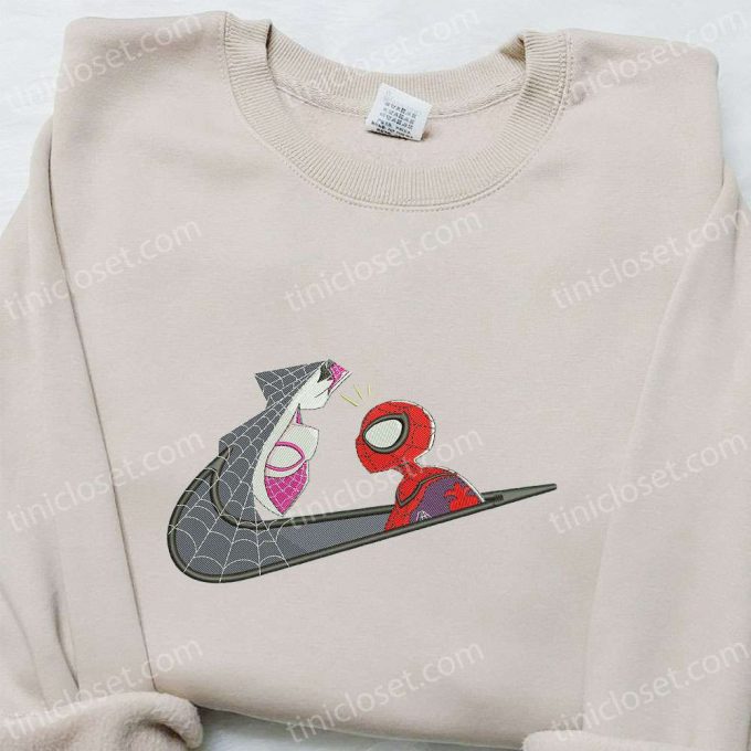 Spider-Man &Amp; Gwen X Swoosh Movie Hoodie: Marvel Cinematic Universe Perfect Family Gift 4