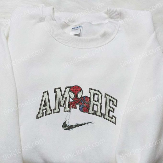 Spider-Man X Swoosh Movie Hoodie: Marvel Cinematic Universe Embroidered Apparel Ideal Family Gift 5