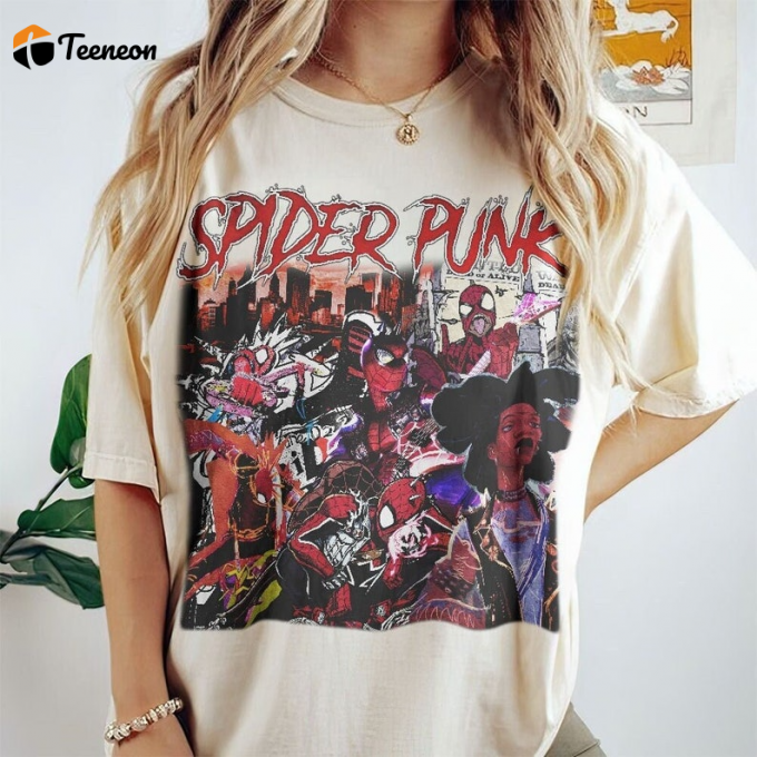 Rock The Streets With Our Spider Punk Shirt - Unique Stylish And Trendy Design 1