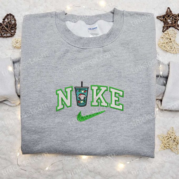 Get F Gift For Men Women With Starbucks X Nike Christmas Cup Embroidered Shirt Hoodie &Amp; Sweatshirt 5