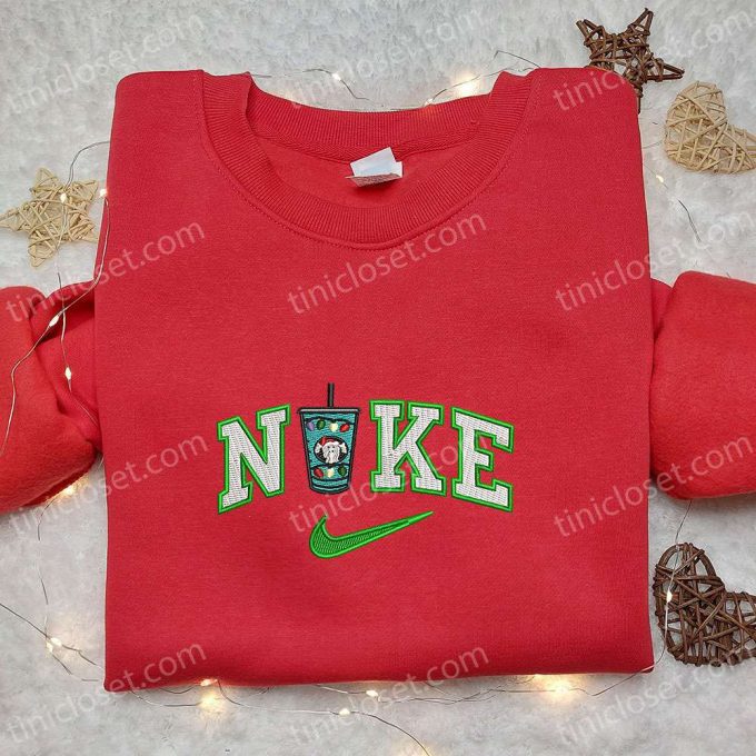 Get F Gift For Men Women With Starbucks X Nike Christmas Cup Embroidered Shirt Hoodie &Amp; Sweatshirt 6