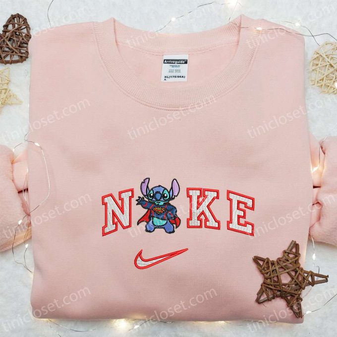 Superman X Nike Embroidered Shirt Disney Characters Hoodie Nike Inspired Sweatshirt 5