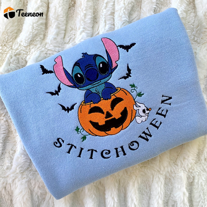 Spooktacular Stitchoween Embroidered Shirt: Perfect Unisex Gift For Men &Amp;Amp; Women, Gift For Men Women 1