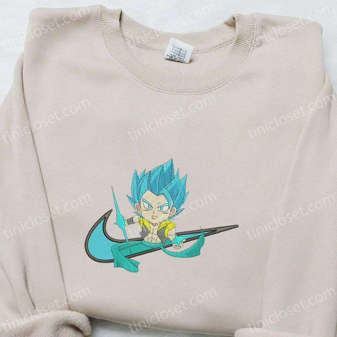 Swoosh Anime X Chibi Gogeta Hoodie: Cool Anime Clothing Perfect Family Gift Idea 2