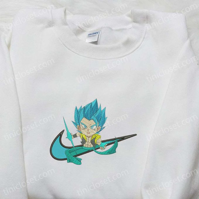 Swoosh Anime X Chibi Gogeta Hoodie: Cool Anime Clothing Perfect Family Gift Idea 5