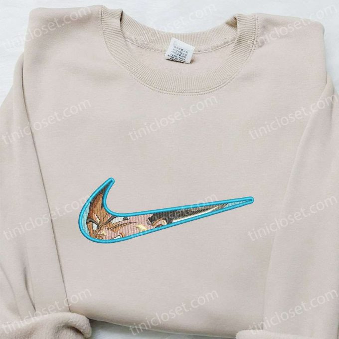 Swoosh Anime X Vegeta Super Saiyan Hoodie: Cool Anime Clothing Perfect Family Gift Idea 3