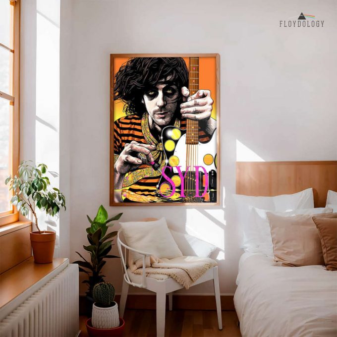 Syd Barrett Vintage Psychedelic – Pink Floyd Poster For Home Decor Gift For Home Decor Gift 2