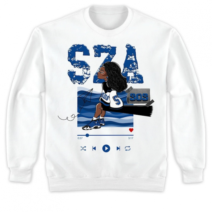 Sza Sos Jordan 14 Laney Shirt: Stylish &Amp; Authentic Streetwear For Sneakerheads 2