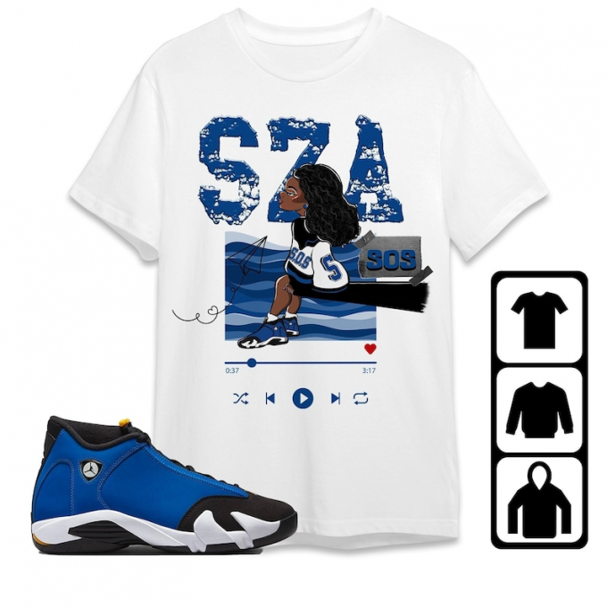 Sza Sos Jordan 14 Laney Shirt: Stylish &Amp; Authentic Streetwear For Sneakerheads 5