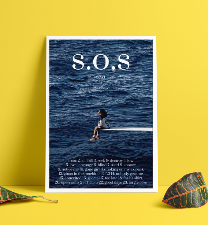 Sza Sos Songs Poster - Gift For Home Decor 3