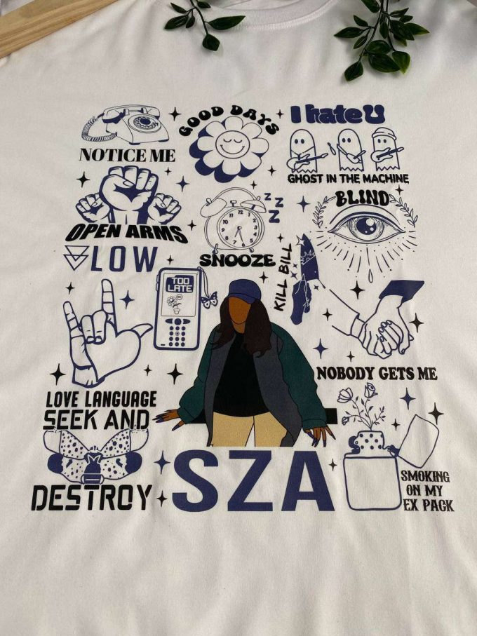 Sza Sos Songs Shirt: Stylish And Trendy Apparel Celebrating The Iconic Sza Music - Shop Now! 3