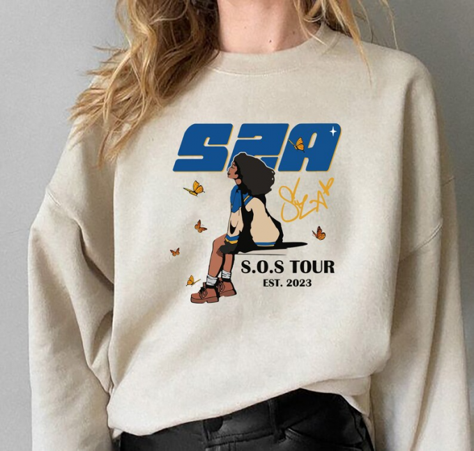 Sza Sos Tour Est 2023 Shirt: Exclusive Merch For Fans Limited Edition Design 5