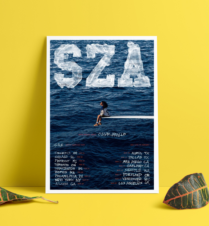 Sza Sos Tour Poster - Gift For Home Decor 4