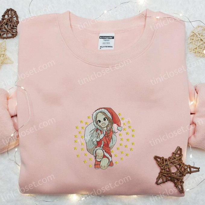 Takagi San Xmas Embroidered Shirt &Amp; Anime Hoodie: F Gift For Men Women Christmas Apparel With Unique Embroidery 4