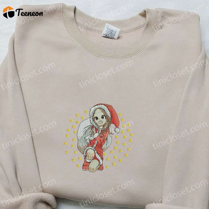 Stylish Takagi Xmas Embroidered Shirt &Amp;Amp; Anime Hoodie For A F Gift For Men Women Christmas Look 1