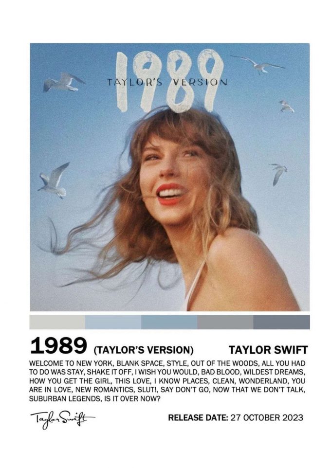 Taylor 1989 Taylors Version Poster For Home Decor Gift 2