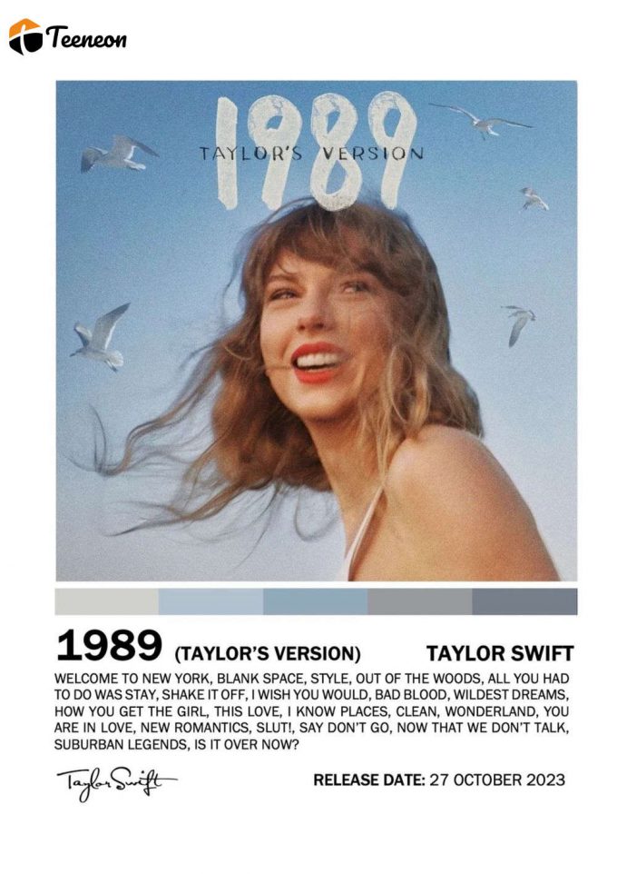 Taylor 1989 Taylors Version Poster For Home Decor Gift 1