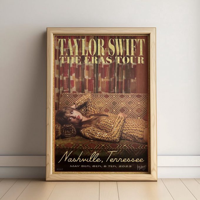 Taylor Eras Tour Nashville Vip Poster For Home Decor Gift 2