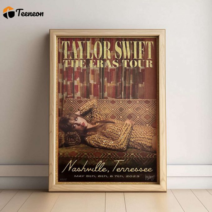 Taylor Eras Tour Nashville Vip Poster For Home Decor Gift 1