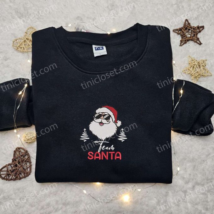 Get F Gift For Men Women With Team Santa Embroidered Shirt &Amp; Christmas Hoodie - Perfect Family Gifts 2