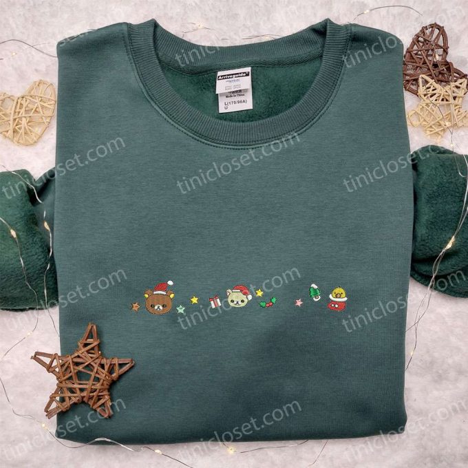 Teddy Bear Xmas Shirt &Amp; Cute Hoodie: B Gift For Men Women Family Gifts For Christmas – Embroidered With F Gift For Men Women Cheer! 4