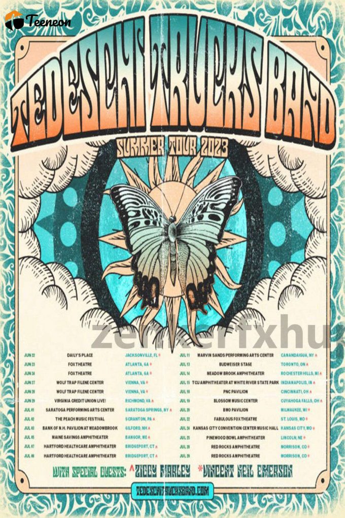 Tedeschi Trucks Band Add 2023 Tour Dates Poster For Home Decor Gift 1