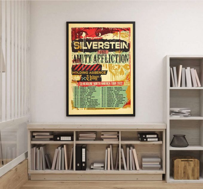 The Amity Affliction Tour 2022 Poster For Home Decor Gift, Rock Band Poster For Home Decor Gift, Gift For Fan 2