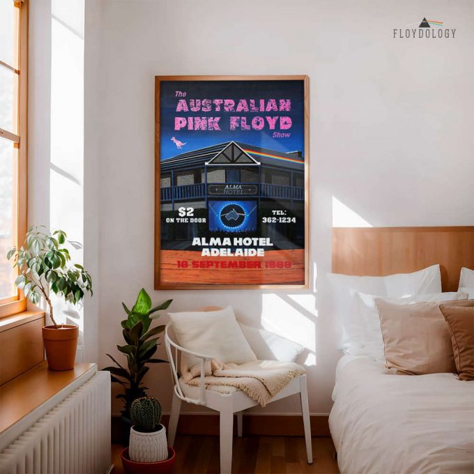 The Australian Pink Floyd Show Alma Hotel Adelaide 1988 – Pink Floyd Poster For Home Decor Gift For Home Decor Gift 3