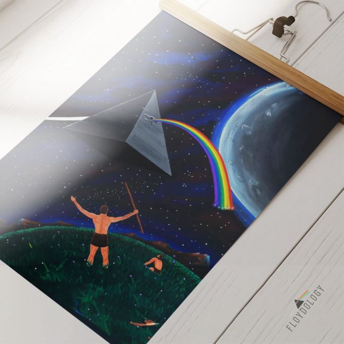 The Dark Side Of The Moon Flying Pyramid Painting Pink Floyd Poster For Home Decor Gift For Home Decor Gift 2