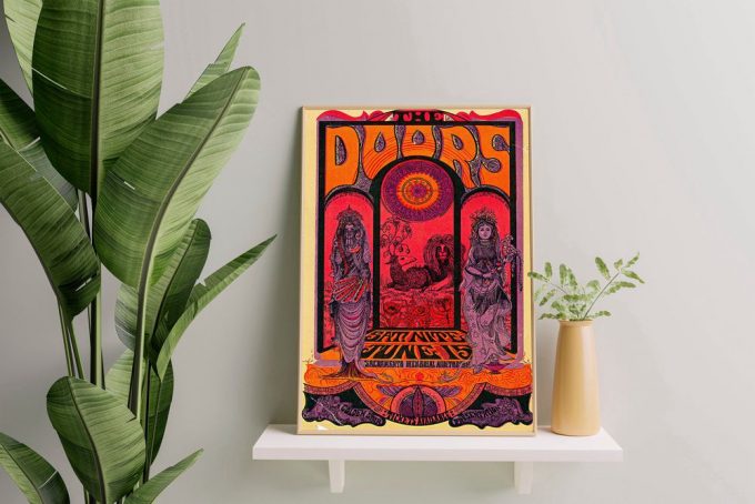 The Doors Poster For Home Decor Gift - 1968 The Doors Sacramento Memorial Auditorium 2